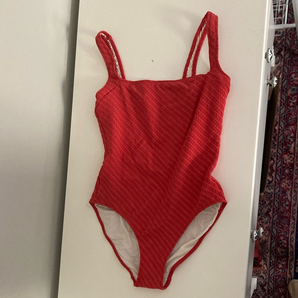 Solid & Striped Square Neck One Piece Swimsuit - image 1